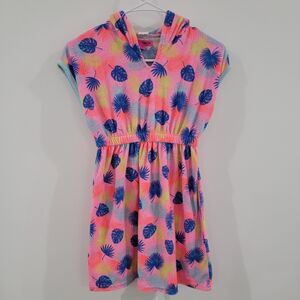 Betsey Johnson Kids Swim Cover Size‎ 10 Floral Colorful Terry Cloth